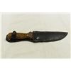 Image 5 : Wooden Handled Hunting Knife w/ Leather Case