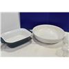 Image 4 : Clear Glass Trays, Bowls & Ceramic Oven Dishes