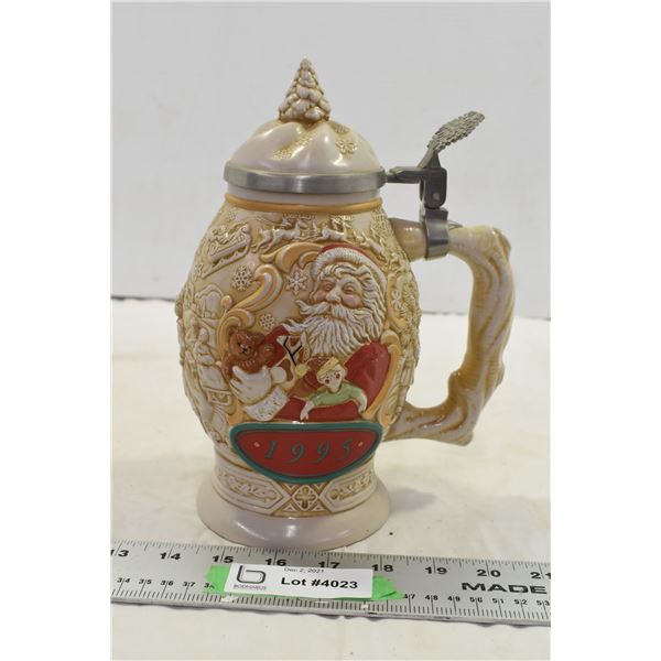 Santa Claus Ceramic Beer Stein
