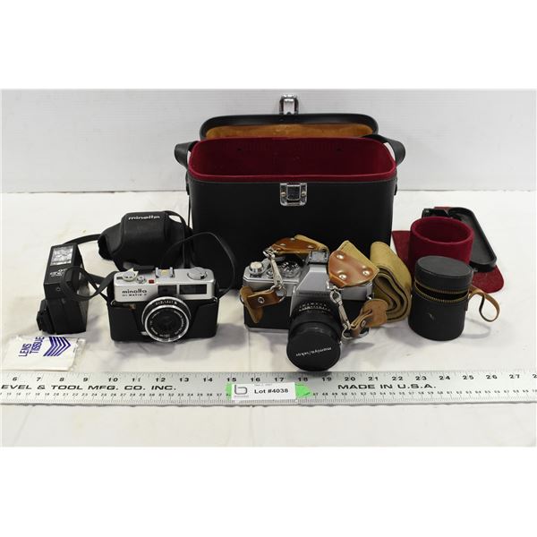 2 Film Camera’s, Camera Bag & Accessories