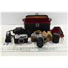 Image 1 : 2 Film Camera’s, Camera Bag & Accessories