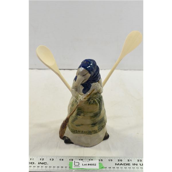 Ceramic Wooden Spoon Holder