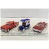 Image 1 : 2 Die Cast Model Cars & 1 Plastic Model