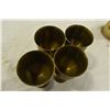 Image 3 : Solid Brass Teapot & (4) Goblets