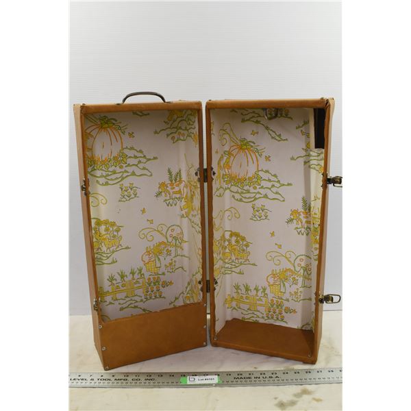 Brown Leather Case - 10”x10”x23”