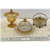 Image 1 : Glass Dishes & Brass Bowls
