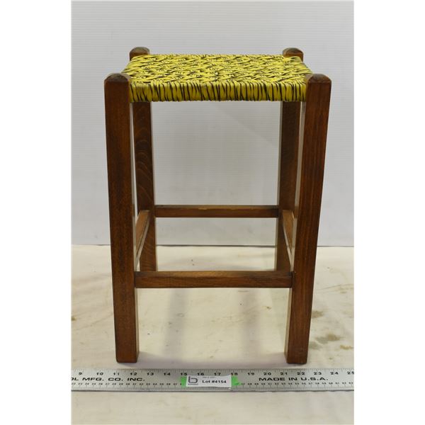 *Stool w/ Yellow Mesh seat (rope?)