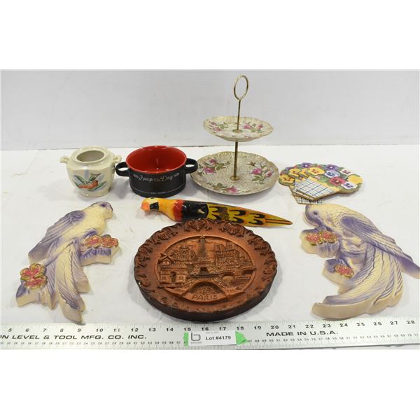 Misc. Lot of Ornaments & Dishes