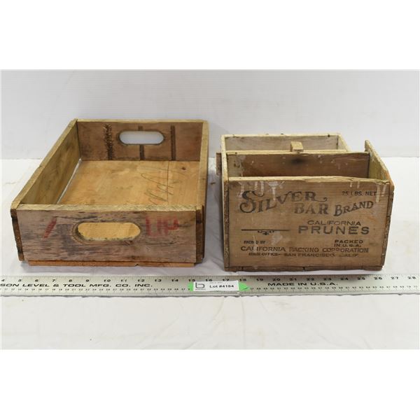 Vintage Wooden Shelf & Stubby Flavours Box