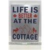 Image 1 : Cottage Metal Sign - 18.5”x14”