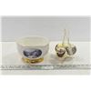 Image 1 : Ceramic Winter Themed Bowl & Hanging Christmas Ornaments