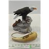 Image 1 : Eagle Carving w/ Chipped Beak & Fake Decorative Horn