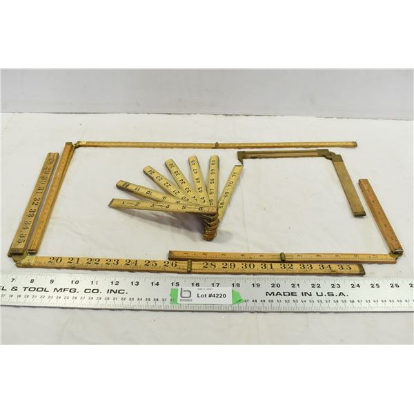 Folding Wooden Rulers