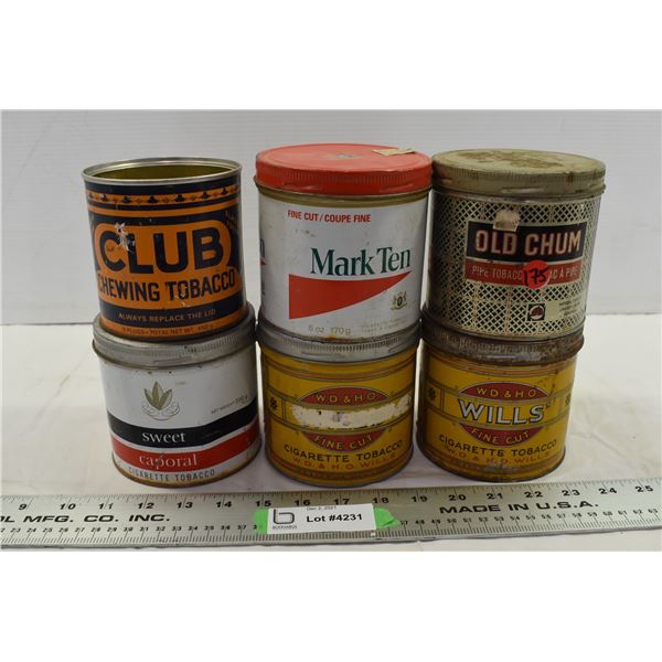Vintage Tobacco Tins