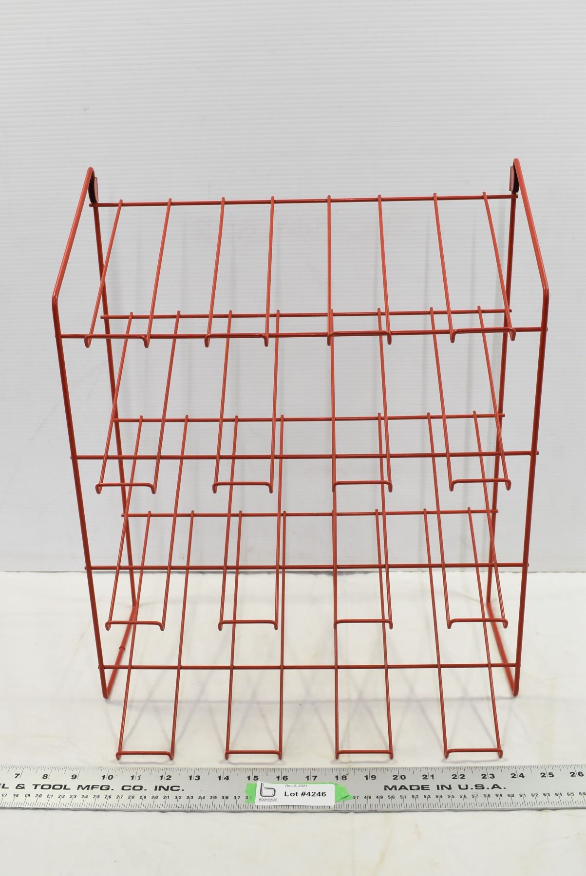 Red Display Rack - Bodnarus Auctioneering