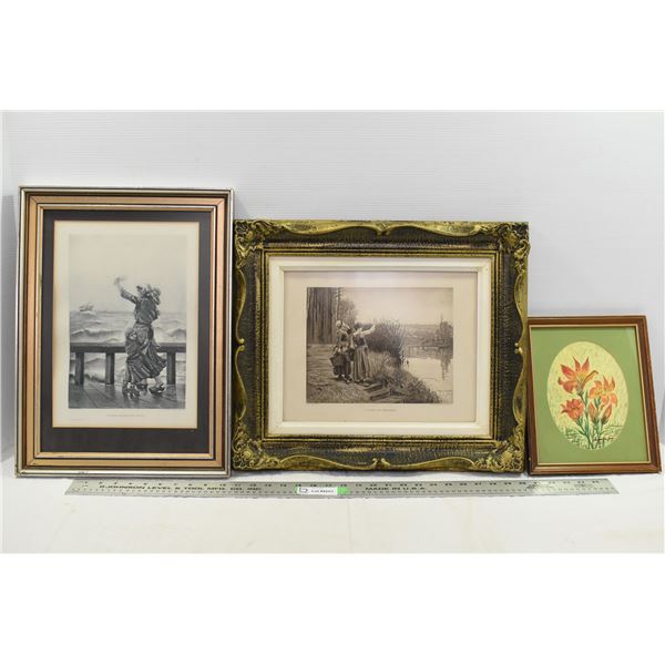 3 Framed Paintings/ Prints