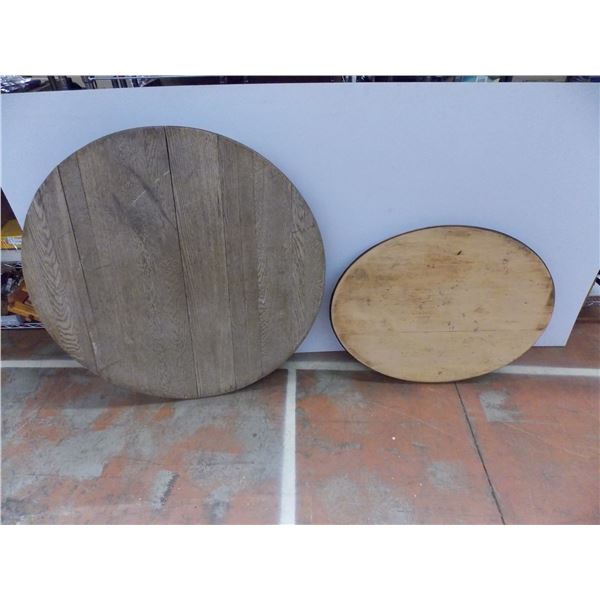 Large Round Table Top (no legs) + oval table top (no legs)