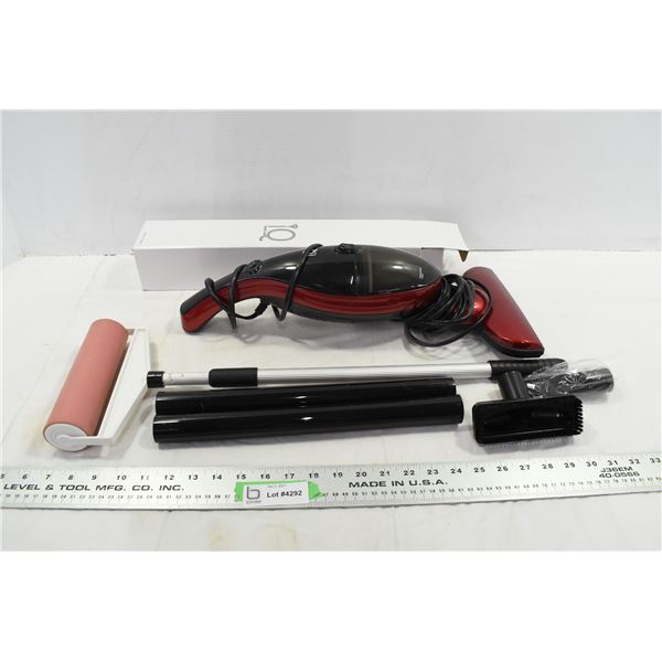 Handheld Vacuum Cleaner w/ Accessories & Schticky Roller