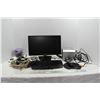 Image 1 : Computer Monitor, Keyboard, Mouse, Webcam, Speakers, Misc.