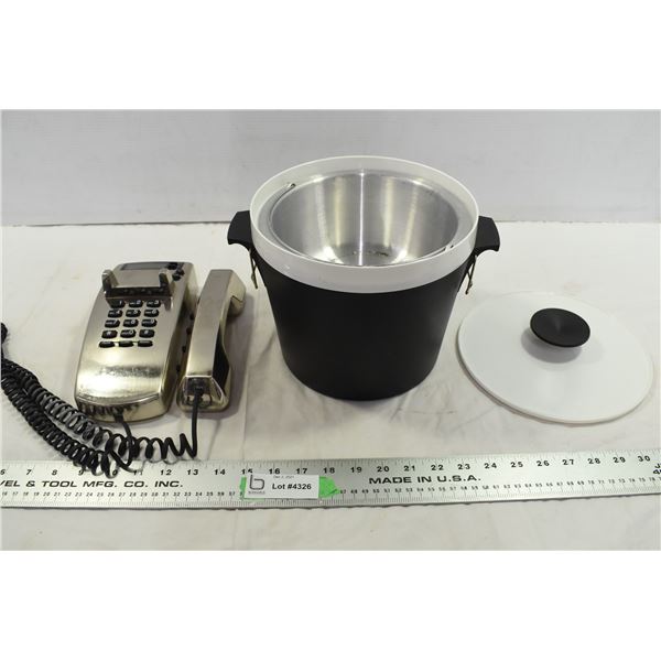 Stainless Steel Home Phone & Ice Bucket