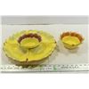 Image 1 : Yellow Leaf Decorative Serving Trays