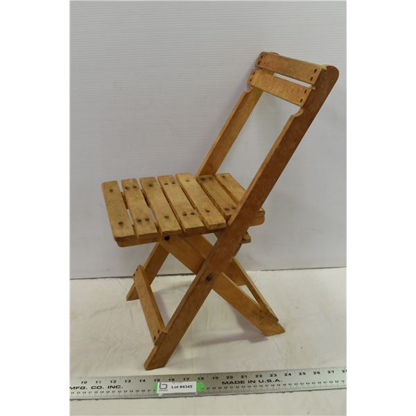 Small Wooden Folding Chair