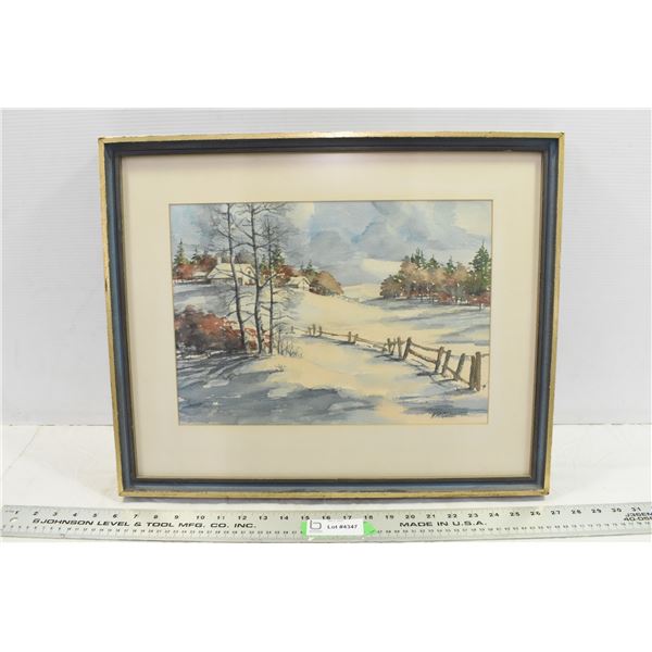K.M. Gibson Framed Painting