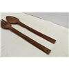 Image 3 : Large Wooden Fork & Spoon