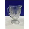 Image 3 : 2 Large Clear Glass Pitchers