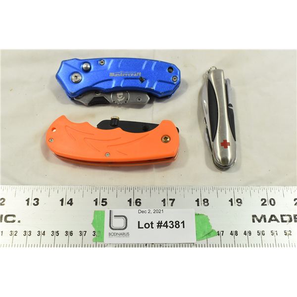 3 Misc. Pocket Knives