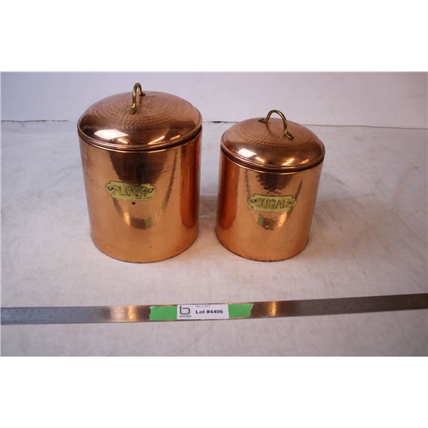 Sugar & Flour Metal Tins