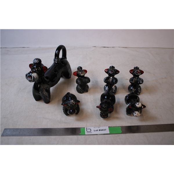 Japan Poodle salt&pepper shakers