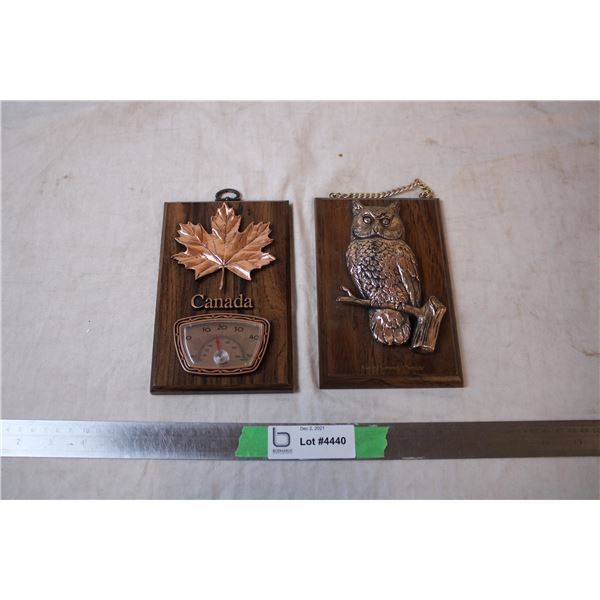 Canada thermostat owl wall decor