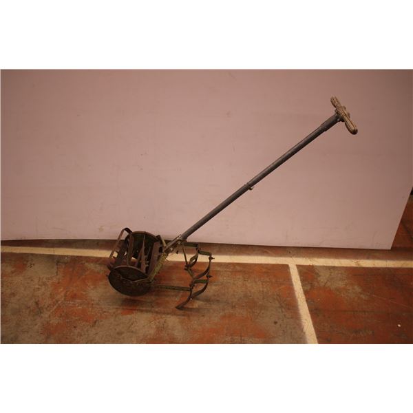 vintage metal rototiller