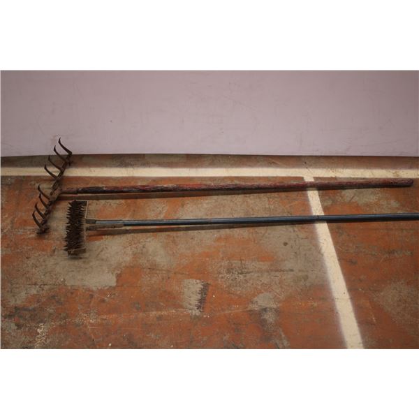 two vintage garden tools