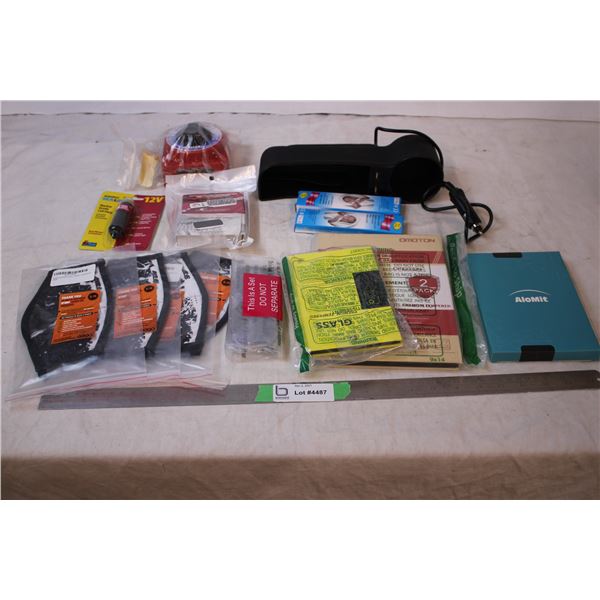 12 V plug,thermometer,mics items (warehouse returns/overstock)