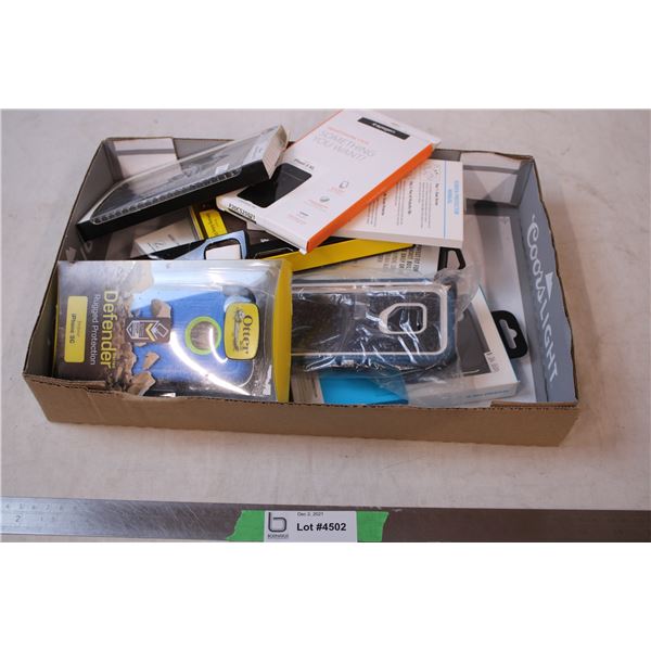 Various Phone cases, Screen protectors (warehouse returns/overstock)