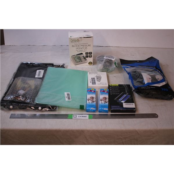 Blood pressure Monitor,Knee Sleeve,Misc items (warehouse returns/overstock)