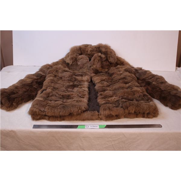 womens fur coat size L