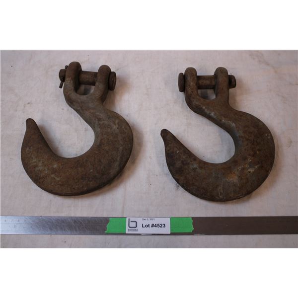 2X THE BID PRICE - Solid Iron Chain Hooks