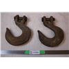 Image 1 : 2X THE BID PRICE - Solid Iron Chain Hooks