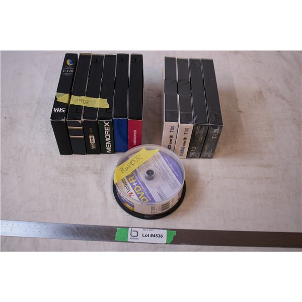 VHS new/Blank, Blank cds