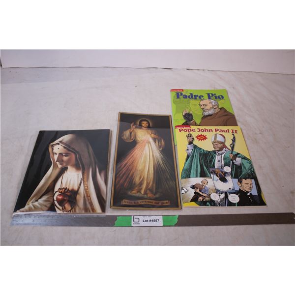 Virgin Mary poster,Jesus poster,pope comics