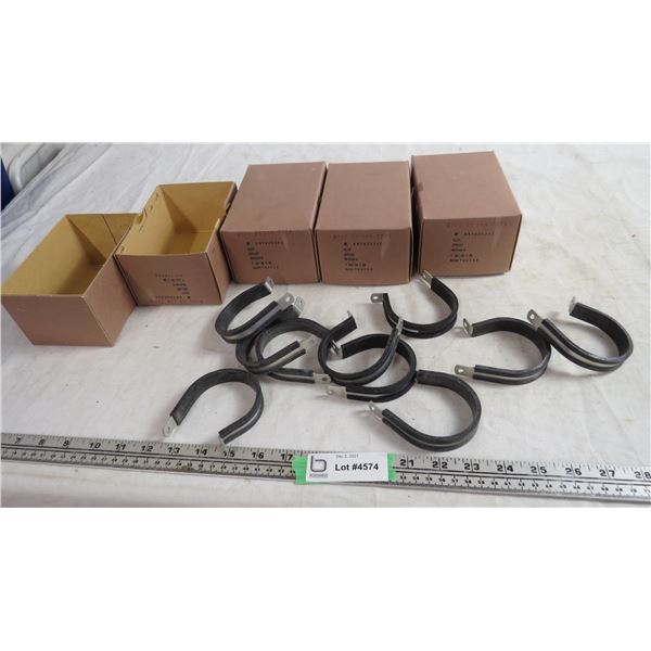 boxes(4) clips, bracket (NIB)