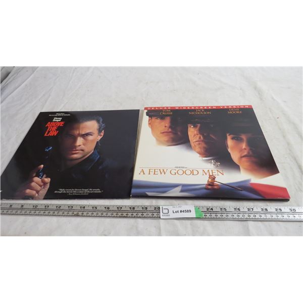 pioneer laserdisc movies - good condition - Above the Law, A few good men