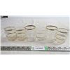 Image 1 : vintage glass tumblers (6 pieces)