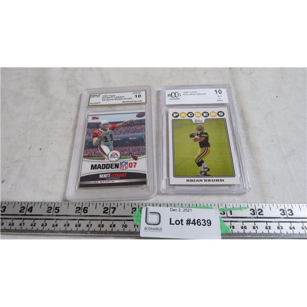 Leinart, Brohm BCCG Graded football cards