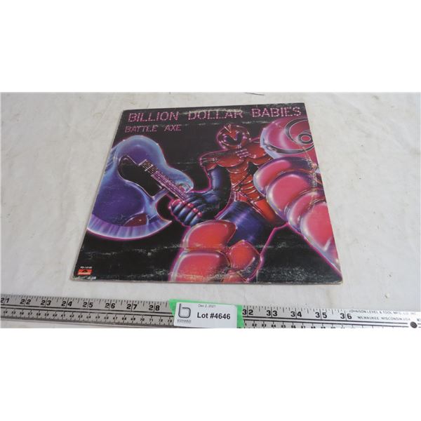 Billion dollar babies battle axe record (has some scratches)