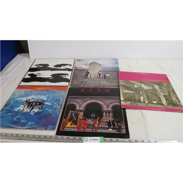 (5) rock records (have scratches)