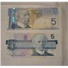Image 1 : (2) 5 dollar bills